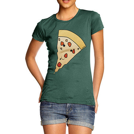 Women's Pizza Face T-Shirt