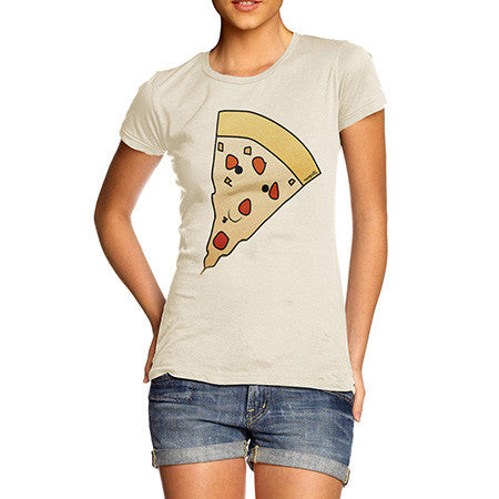 Women's Pizza Face T-Shirt