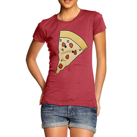 Women's Pizza Face T-Shirt