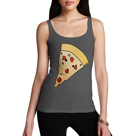 Women's Pizza Face Tank Top