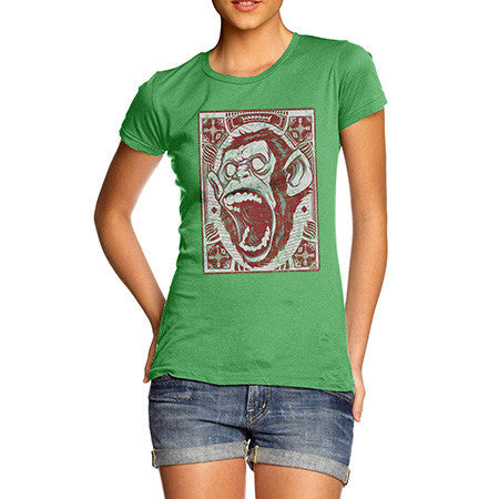 Women's Screaming Monkey T-Shirt