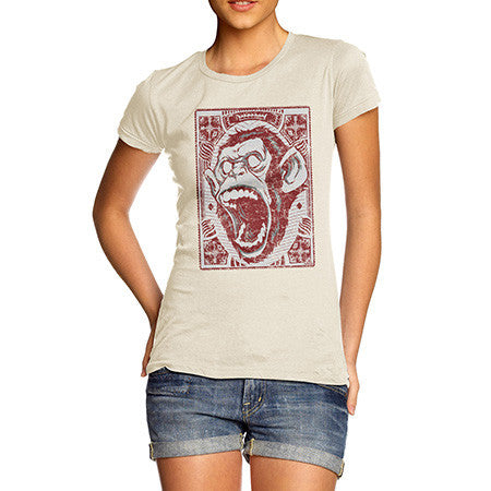 Women's Screaming Monkey T-Shirt