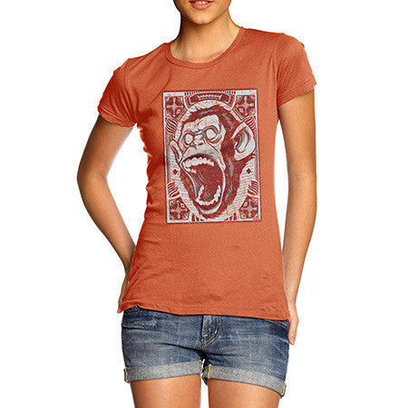 Women's Screaming Monkey T-Shirt