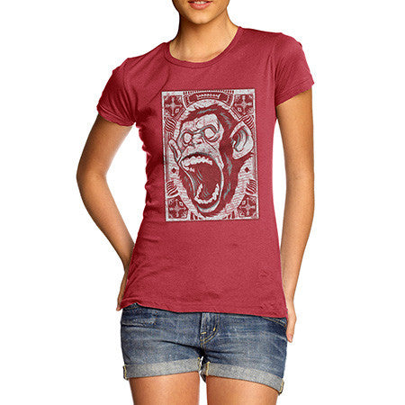 Women's Screaming Monkey T-Shirt