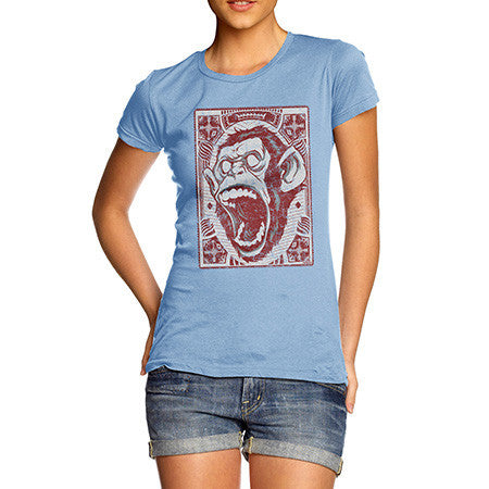 Women's Screaming Monkey T-Shirt