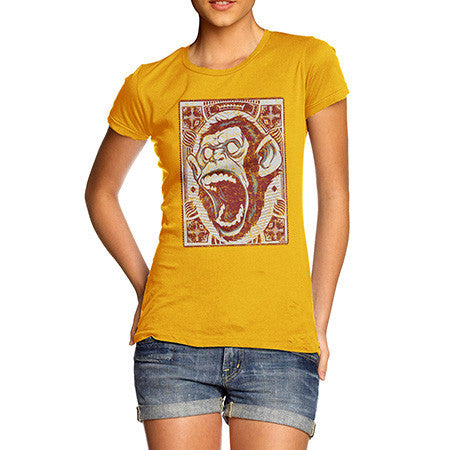 Women's Screaming Monkey T-Shirt