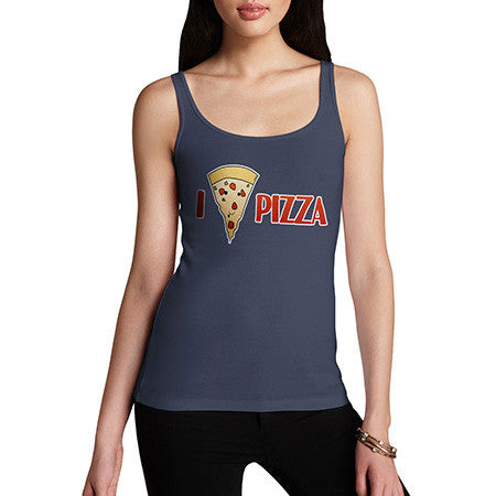 Women's I Love Pizza Tank Top