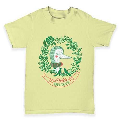 Believe Fox Print Baby Toddler T-Shirt