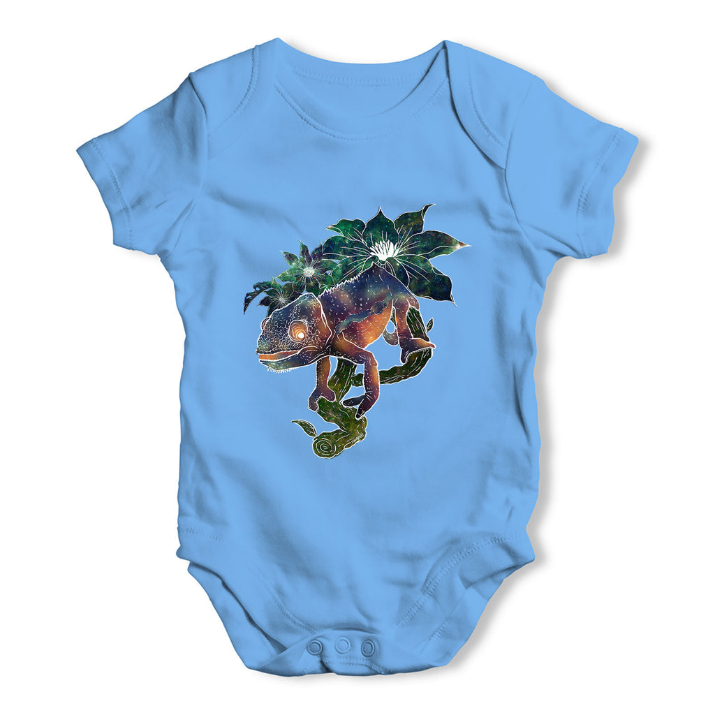 Rainbow Chameleon Lizard Baby Grow Bodysuit