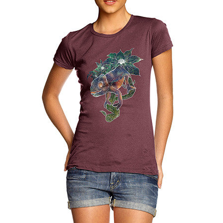 Women's Rainbow Chameleon T-Shirt