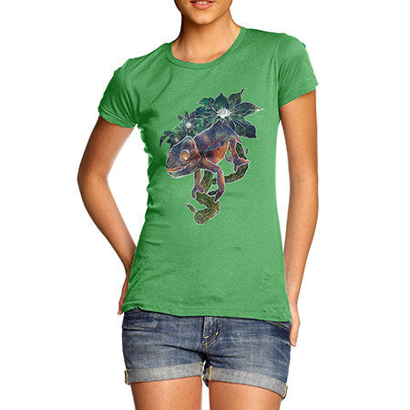 Women's Rainbow Chameleon T-Shirt