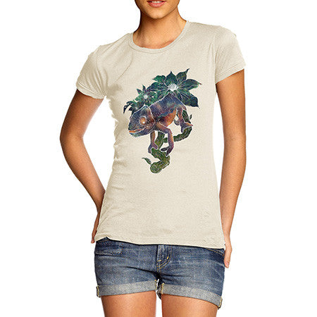 Women's Rainbow Chameleon T-Shirt