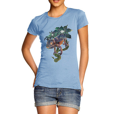 Women's Rainbow Chameleon T-Shirt