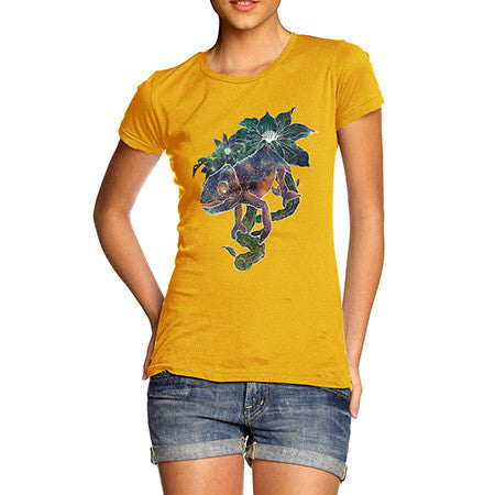 Women's Rainbow Chameleon T-Shirt