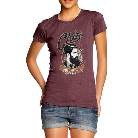 Women's Chin Full Of Win Beard T-Shirt