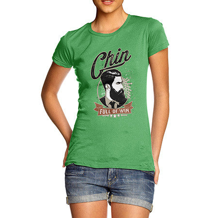 Women's Chin Full Of Win Beard T-Shirt