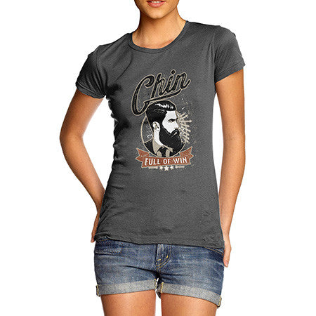 Women's Chin Full Of Win Beard T-Shirt