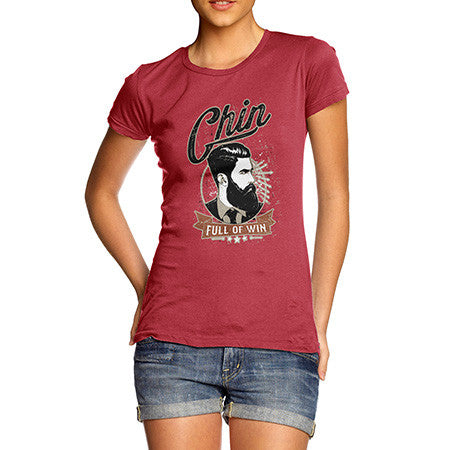 Women's Chin Full Of Win Beard T-Shirt