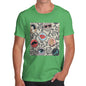 Men's Abstract Circle Pattern T-Shirt