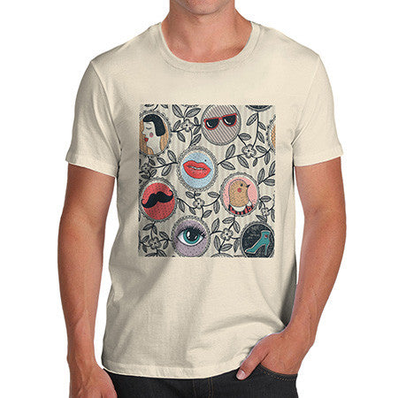 Men's Abstract Circle Pattern T-Shirt