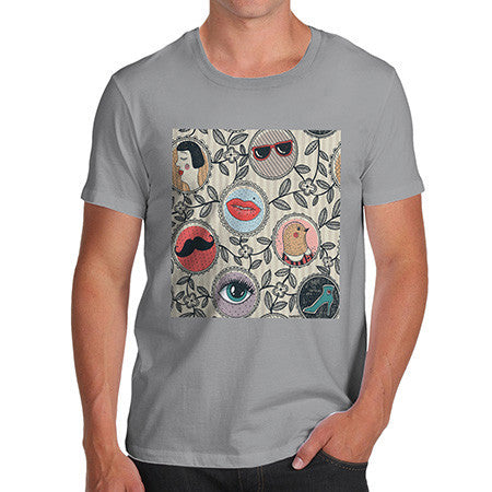 Men's Abstract Circle Pattern T-Shirt