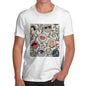 Men's Abstract Circle Pattern T-Shirt