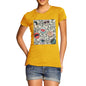 Women's Abstract Circle Pattern T-Shirt