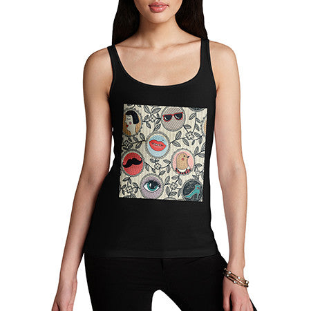 Women's Abstract Circle Pattern Tank Top