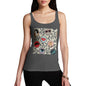 Women's Abstract Circle Pattern Tank Top