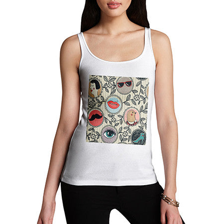 Women's Abstract Circle Pattern Tank Top