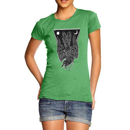 Women's Diving Black Crow T-Shirt