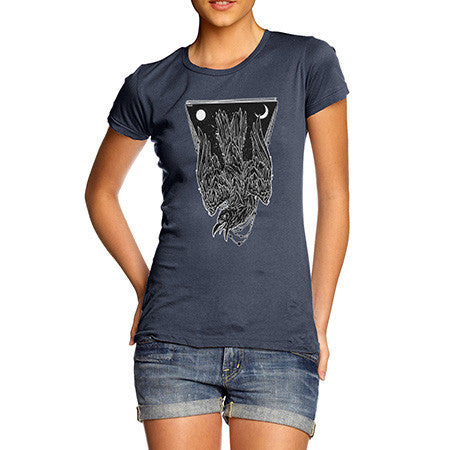 Women's Diving Black Crow T-Shirt