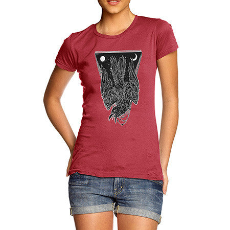 Women's Diving Black Crow T-Shirt