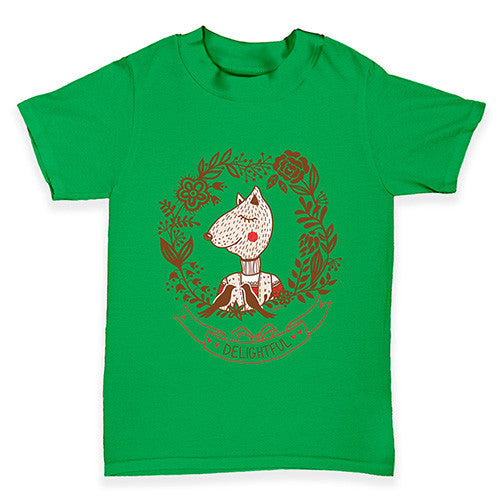 Delightful Fox Portrait Baby Toddler T-Shirt