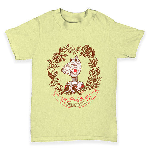 Delightful Fox Portrait Baby Toddler T-Shirt