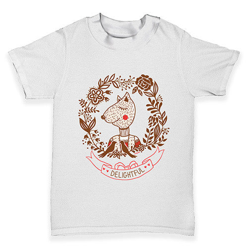 Delightful Fox Portrait Baby Toddler T-Shirt