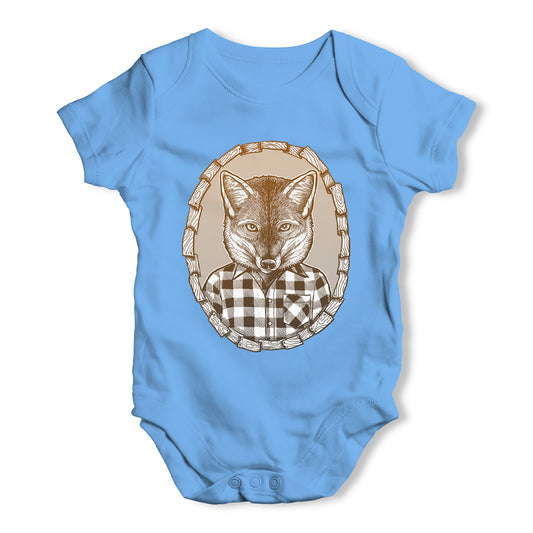 Fox In Flannel Baby Grow Bodysuit