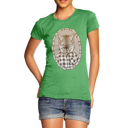 Women's Mr Fox In Flannel T-Shirt