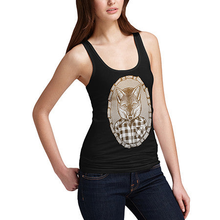 Women's Mr Fox In Flannel Tank Top