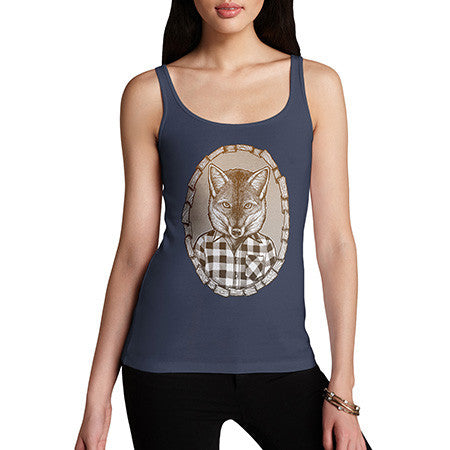 Women's Mr Fox In Flannel Tank Top