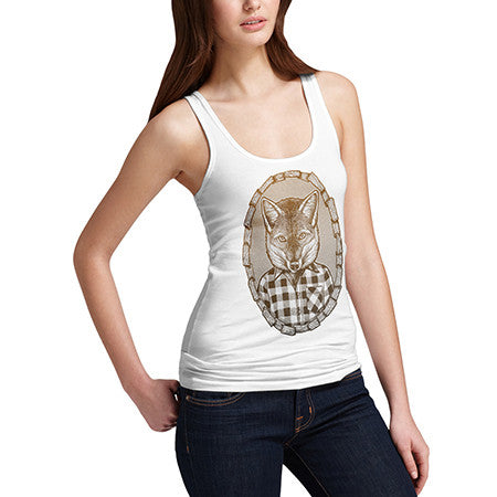 Women's Mr Fox In Flannel Tank Top