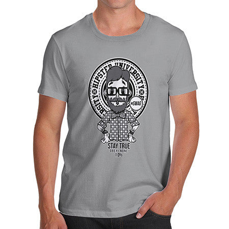Men's Hipster University T-Shirt