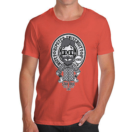 Men's Hipster University T-Shirt