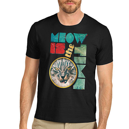 Men's The Time Is Meow T-Shirt