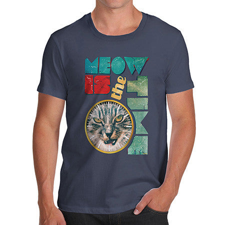 Men's The Time Is Meow T-Shirt