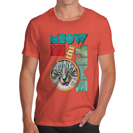 Men's The Time Is Meow T-Shirt