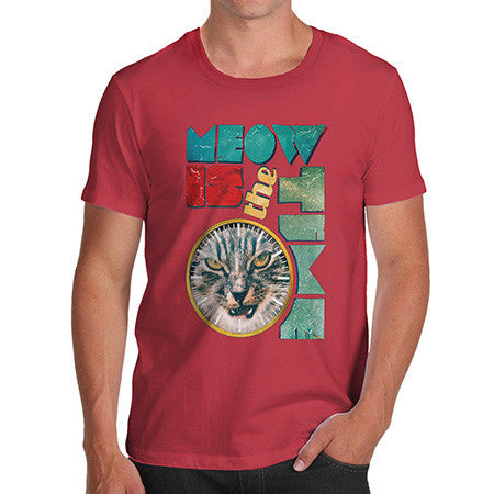 Men's The Time Is Meow T-Shirt