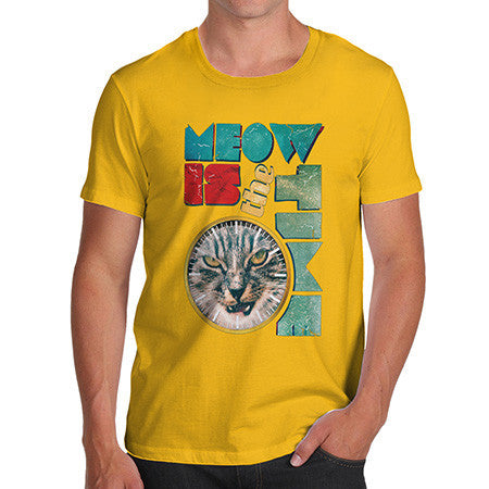 Men's The Time Is Meow T-Shirt