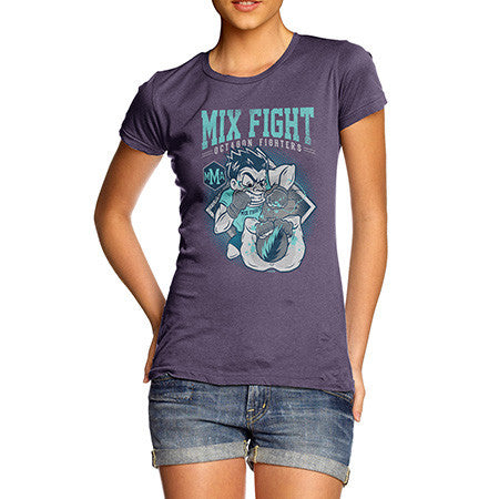 Women's Mixed Fighting Octagon Fighters T-Shirt