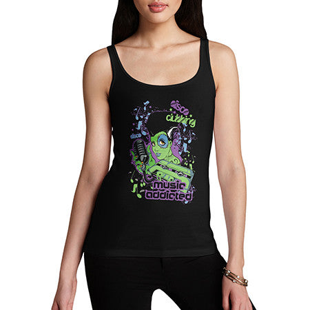 Women's Music Addicted To Disco Tank Top